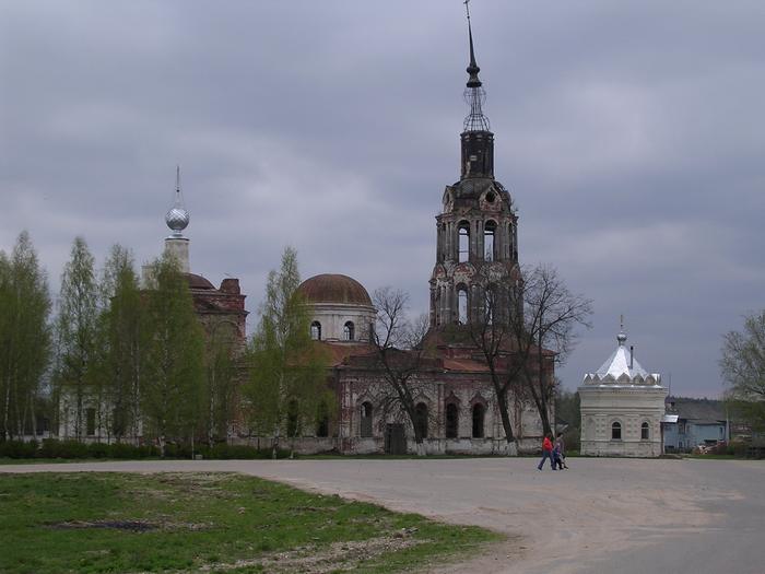 Заозерье. Церковь Казанской иконы Божией Матери. фасады