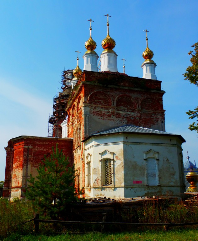 Заозерье. Церковь Казанской иконы Божией Матери. фасады