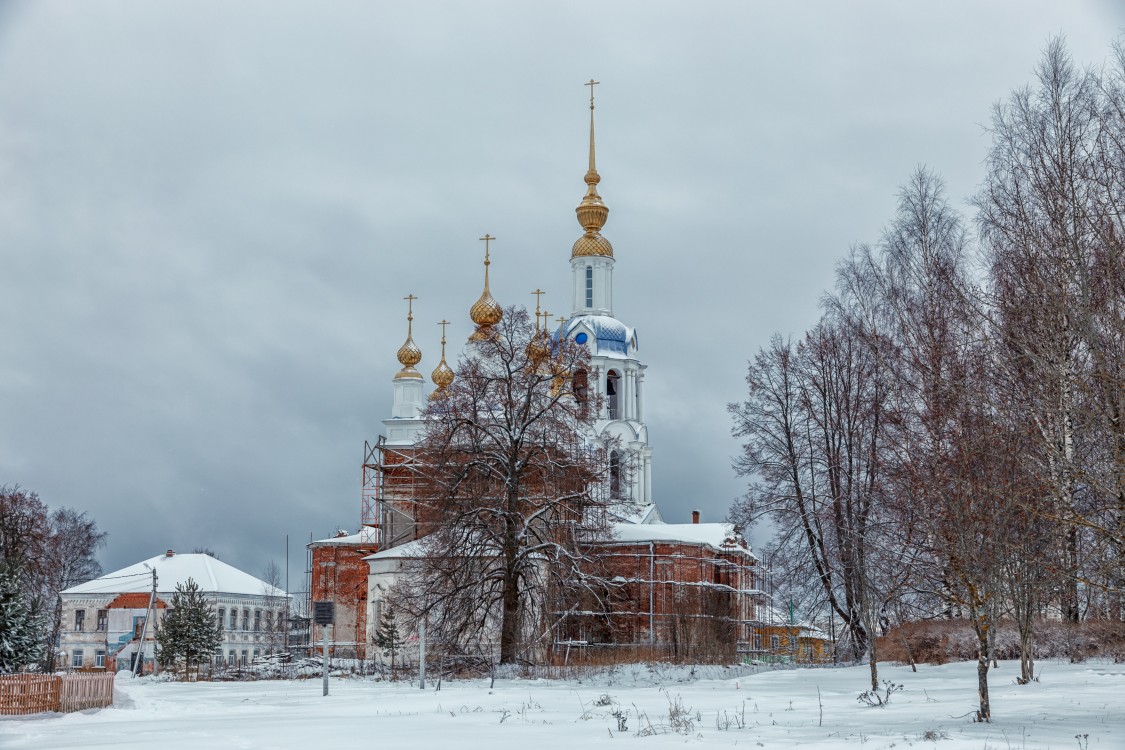 Заозерье. Церковь Казанской иконы Божией Матери. фасады