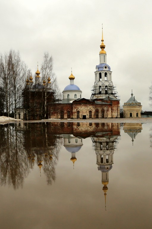 Заозерье. Церковь Казанской иконы Божией Матери. фасады