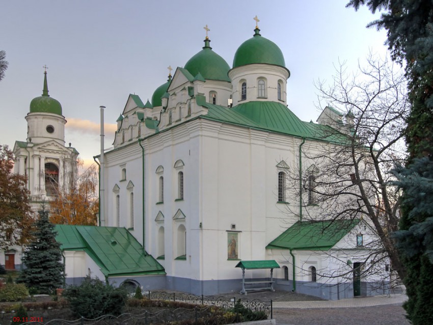 Вознесенский Флоровский женский монастырь. Собор Вознесения Господня, Подол (Подольский район, Украина, г. Киев). фасады