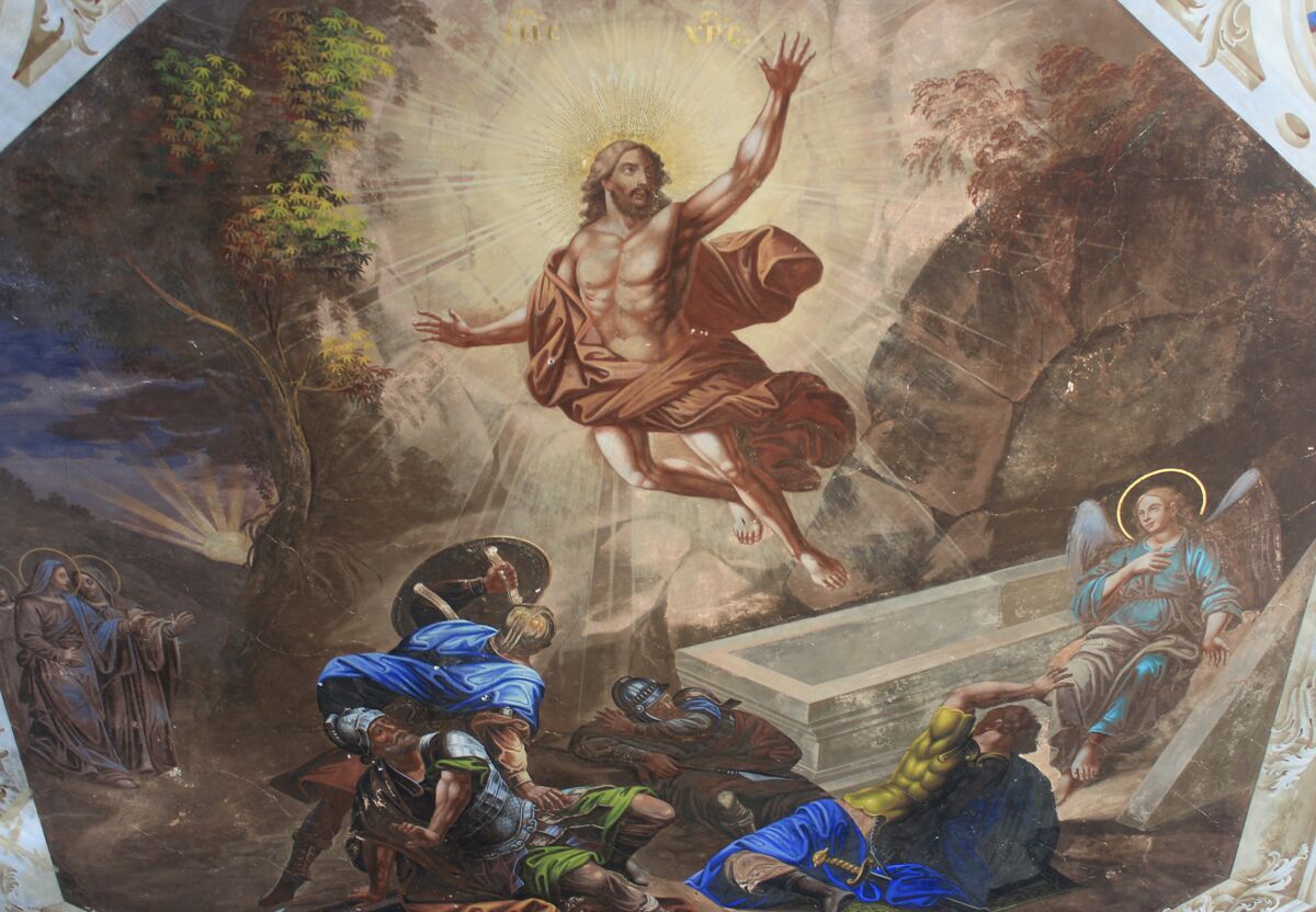 Церковь Флора и Лавра, Флоровское (Большесельский район, Ярославская область). интерьер и убранство, Роспись свода
