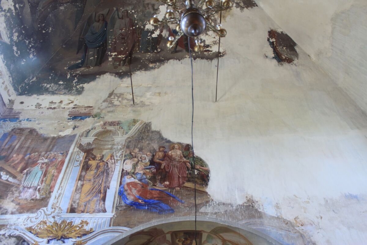 Церковь Флора и Лавра, Флоровское (Большесельский район, Ярославская область). интерьер и убранство, Роспись свода в верхнем храме