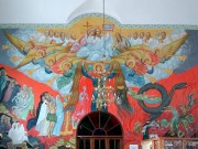 Церковь Михаила Архангела, Интерьер, роспись западной стены<br>, Виловатое, Богатовский район, Самарская область
