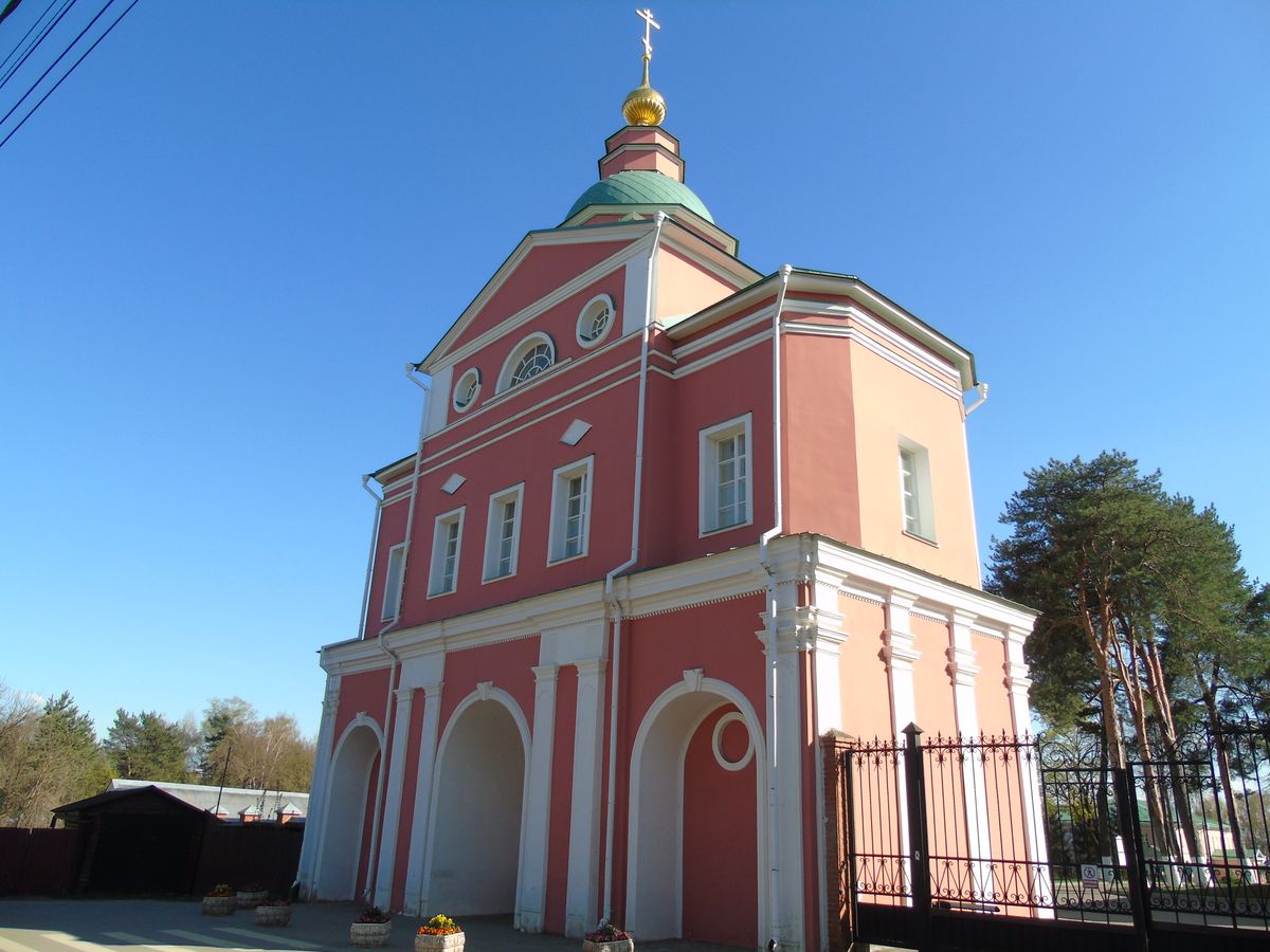 Покровский Хотьков монастырь. Надвратная церковь Рождества Иоанна Предтечи, Хотьково (Сергиево-Посадский городской округ, Московская область). фасады