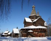 Музей деревянного зодчества Витославлицы. Церковь Рождества Богородицы из села Перёдки Боровичского района - Юрьево - Великий Новгород, город - Новгородская область