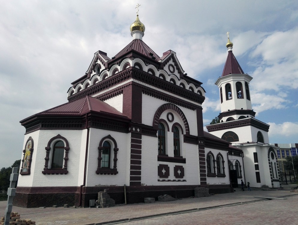 Чирчик (Троицкое). Троице-Георгиевский мужской монастырь. Церковь Георгия Победоносца. фасады, Вид на алтарную часть Храма