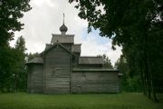 Юрьево. Музей деревянного зодчества Витославлицы. Церковь Николая Чудотворца из деревни Мякишево Хвойнинского района