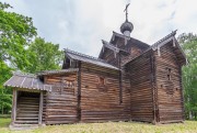 Юрьево. Музей деревянного зодчества Витославлицы. Церковь Николая Чудотворца из деревни Мякишево Хвойнинского района