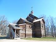 Юрьево. Музей деревянного зодчества Витославлицы. Церковь Николая Чудотворца из деревни Мякишево Хвойнинского района