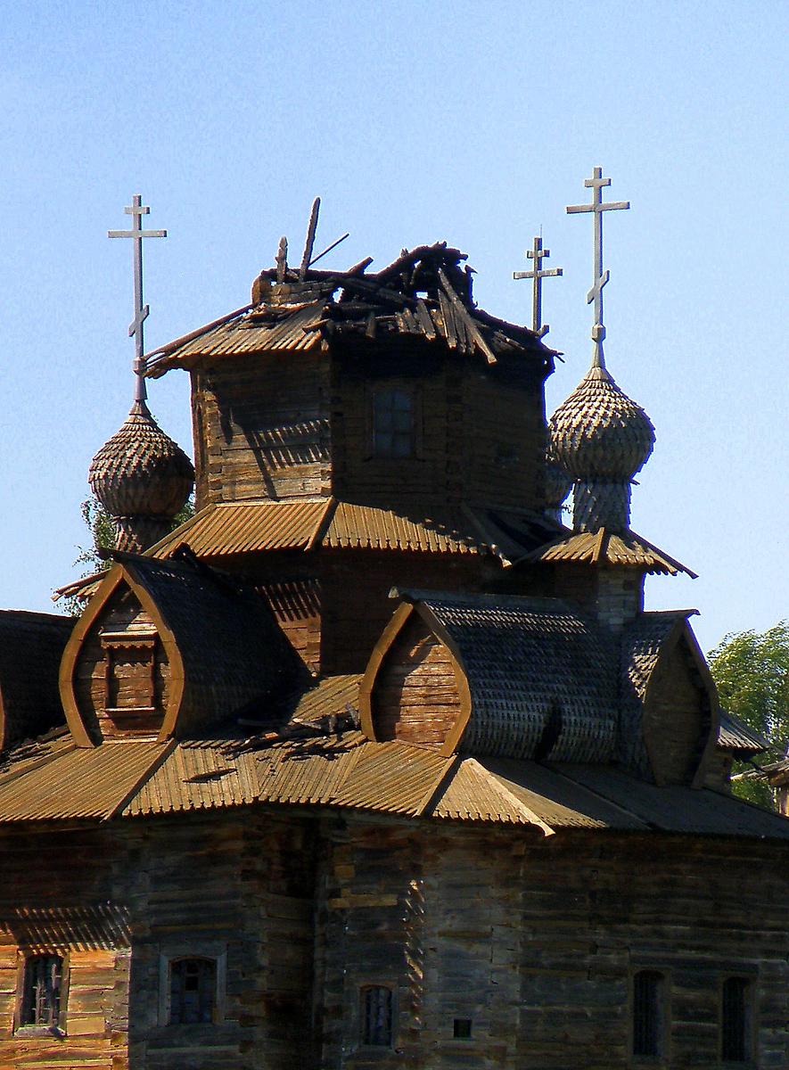 документальные фотографии. Музей деревянного зодчества. Церковь Преображения Господня из с. Козлятьево, Суздаль (Суздальский район, Владимирская область)