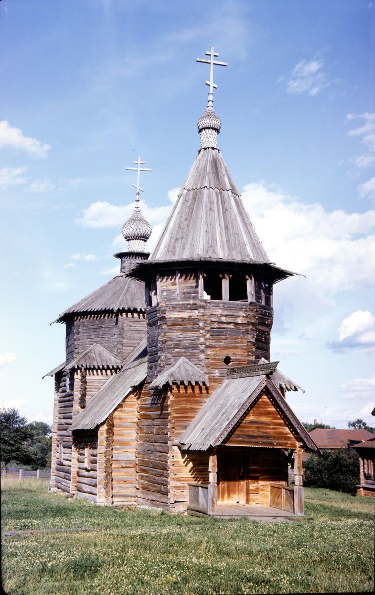 фасады. Музей деревянного зодчества. Церковь Воскресения Христова из с. Патакино, Суздаль (Суздальский район, Владимирская область)