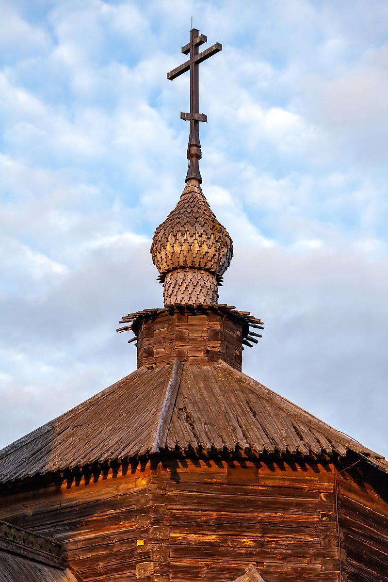 архитектурные детали. Музей деревянного зодчества. Церковь Воскресения Христова из с. Патакино, Суздаль (Суздальский район, Владимирская область)