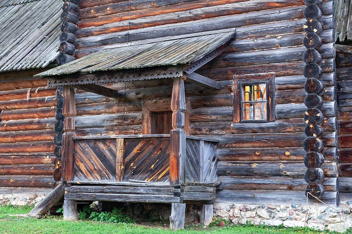 архитектурные детали. Музей деревянного зодчества. Церковь Воскресения Христова из с. Патакино, Суздаль (Суздальский район, Владимирская область)