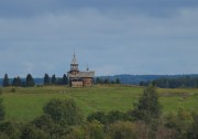 Музей-заповедник "Кижи". Часовня Спаса Нерукотворного Образа из д. Вигово, Вид с колокольни погоста<br>, Кижи, остров, Медвежьегорский район, Республика Карелия