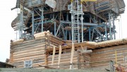 Музей-заповедник "Кижи". Церковь Преображения Господня на Кижском погосте, Состояние Храма на 31.05.2014. Реставрационный процесс долог и трудоемок.<br>, Кижи, остров, Медвежьегорский район, Республика Карелия