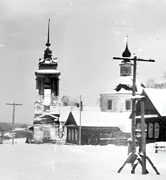 Церковь Рождества Пресвятой Богородицы, Глебовское (Переславский район и г. Переславль-Залесский, Ярославская область). архивная фотография, Фото 1960-х годов из приходского архива