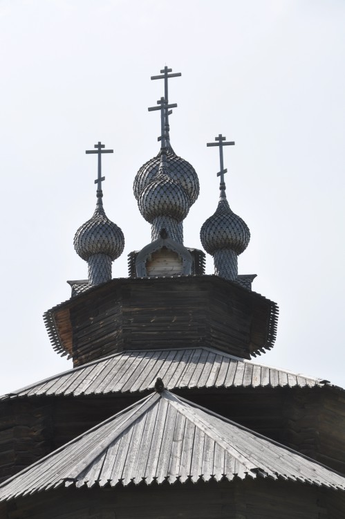 Кострома. Музей деревянного зодчества. Церковь Собора Пресвятой Богородицы из с. Холм. архитектурные детали