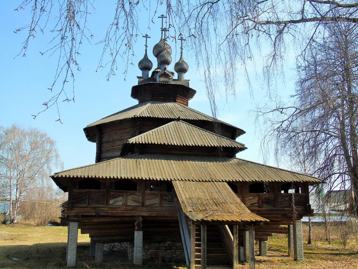 Музей деревянного зодчества. Церковь Собора Пресвятой Богородицы из с. Холм, Кострома (Кострома, город, Костромская область). фасады