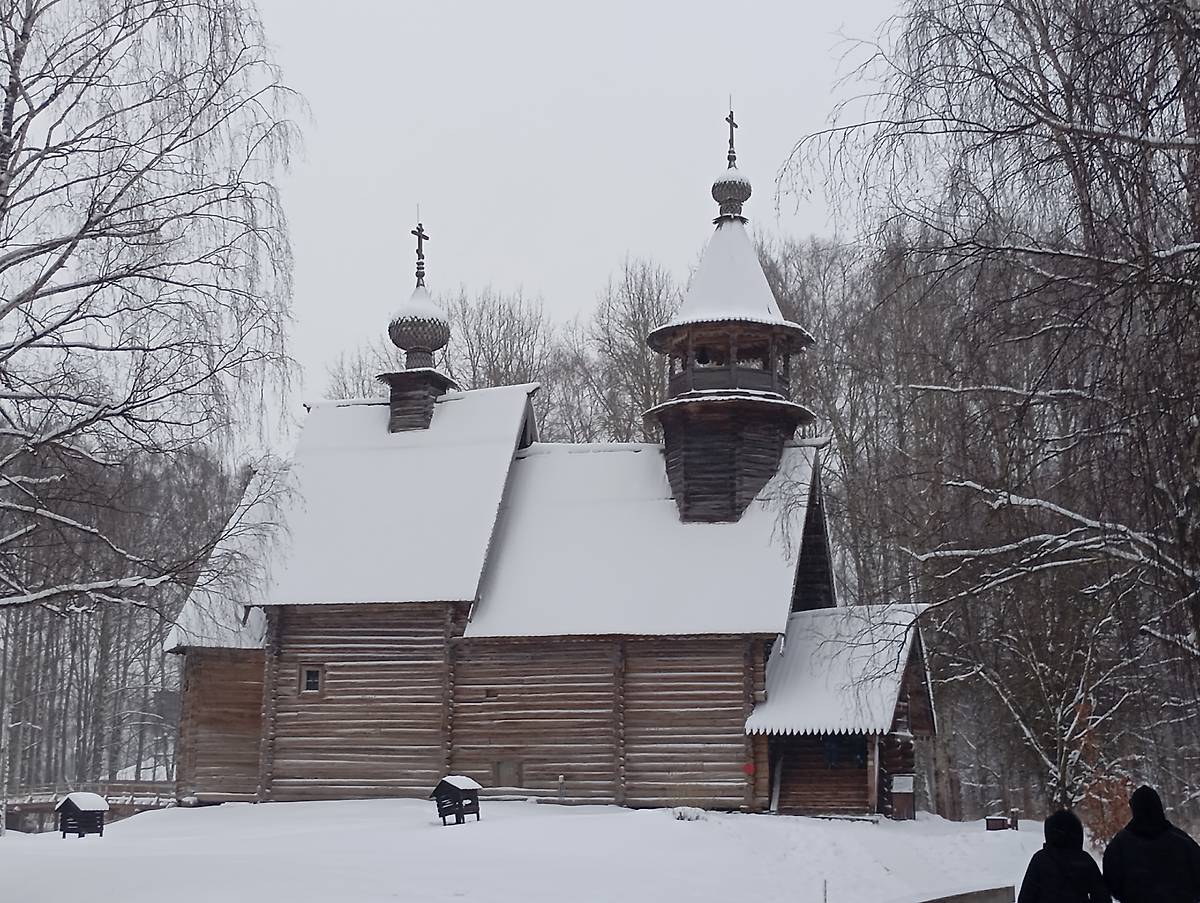 фасады. Музей деревянного зодчества. Церковь Спаса Всемилостивого из с. Фоминское, Кострома (Кострома, город, Костромская область)