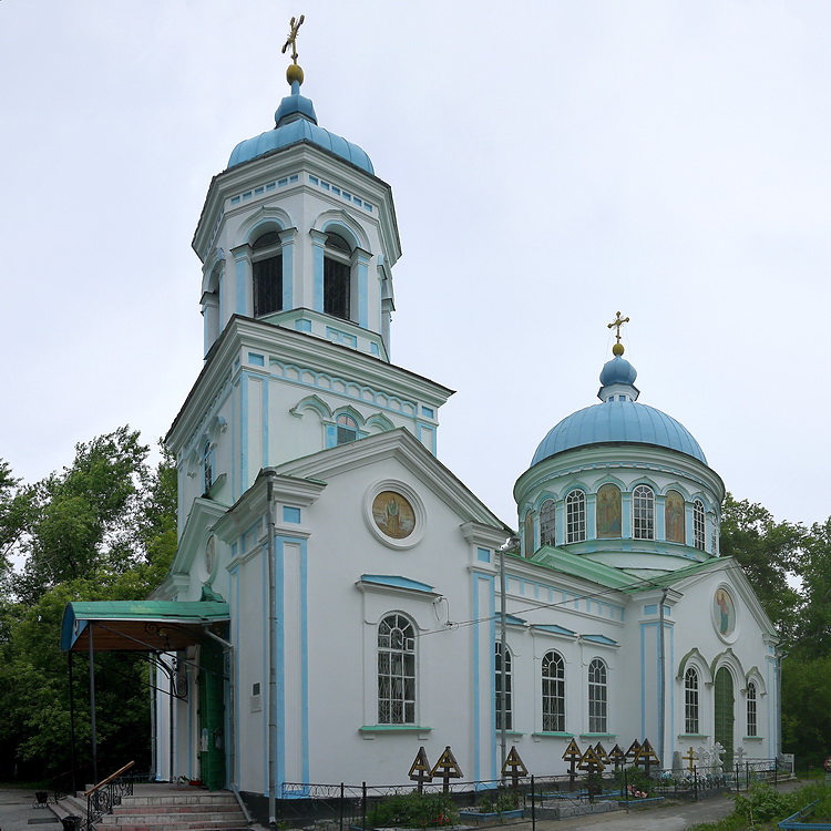 Шадринск. Церковь Воскресения Словущего. фасады, Вид с юго-запада