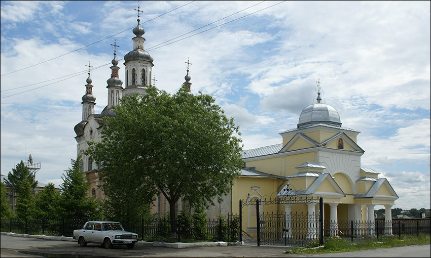 Шадринск. Собор Спаса Преображения. фасады, Вид с Северо-Запада