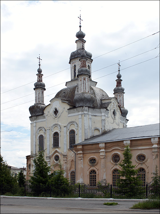 Собор Преображения Господня, Шадринск (Шадринский район и г. Шадринск, Курганская область). фасады, Объем главного храма с Северо-Запада