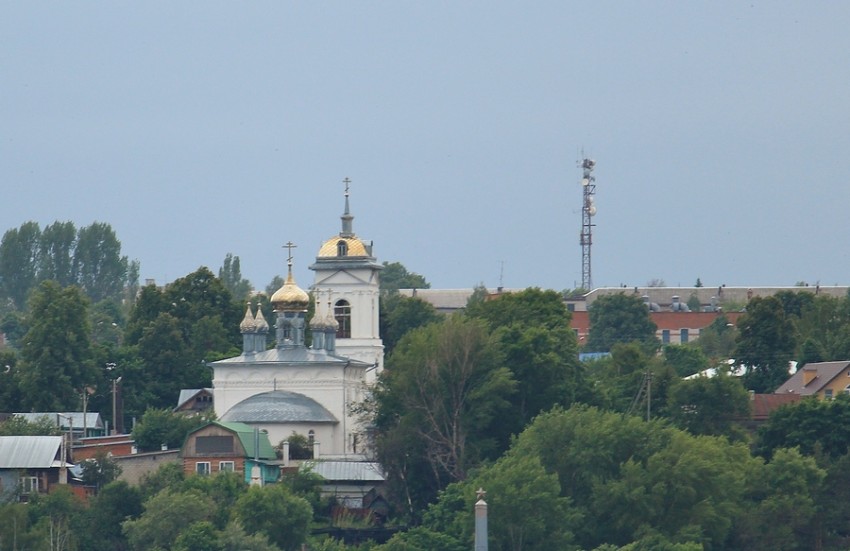 Церковь Троицы Живоначальной, Козьмодемьянск (Козьмодемьянск, город, Республика Марий Эл). общий вид в ландшафте, Вид с Волги