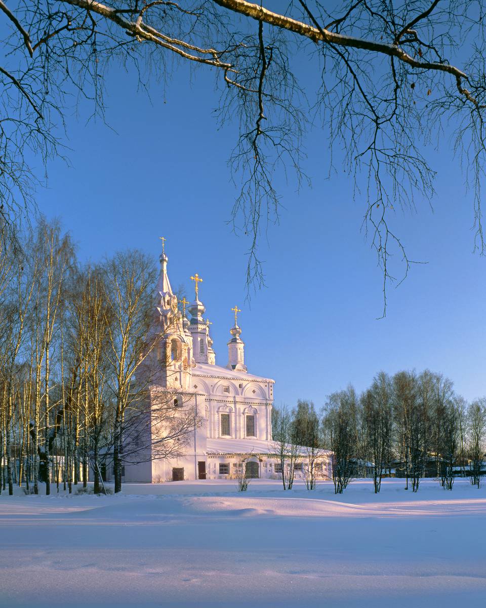 Церковь Преображения Господня, Великий Устюг (Великоустюгский район, Вологодская область). общий вид в ландшафте
