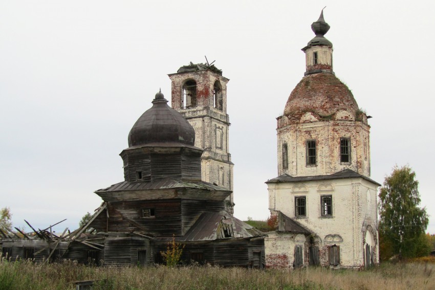 Ухтома. Церковь Воздвижения Креста Господня. фасады, вид с юго-востока