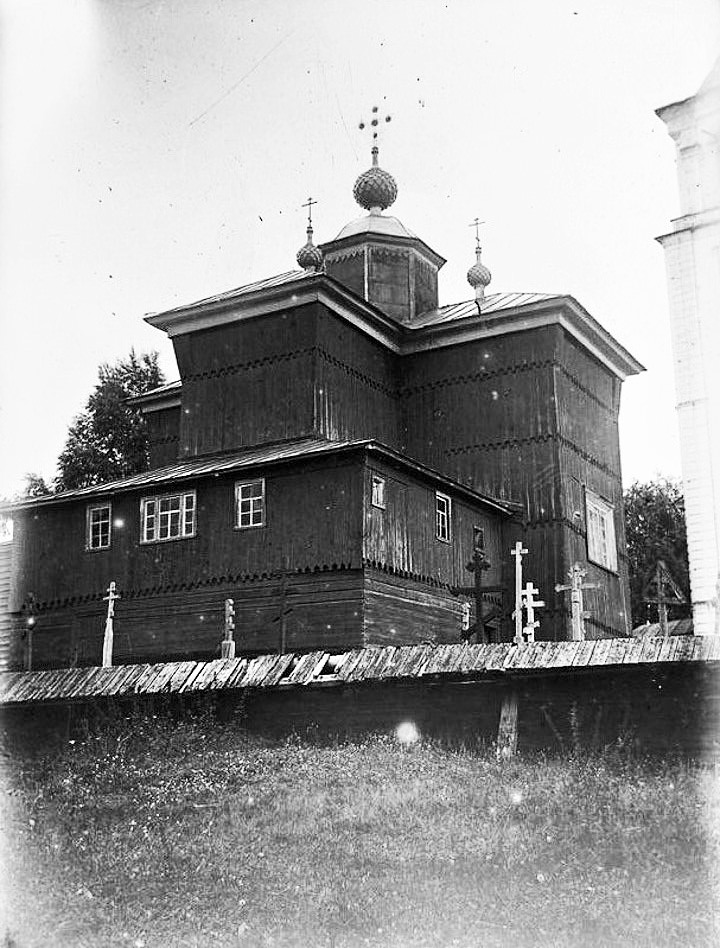Церковь Николая Чудотворца, Дмитриево (Череповецкий район, Вологодская область). архивная фотография, Фото Макарова Владимира Кузьмича 1931 г. из фондов Череповецкого музея. (ГК № 51679026)