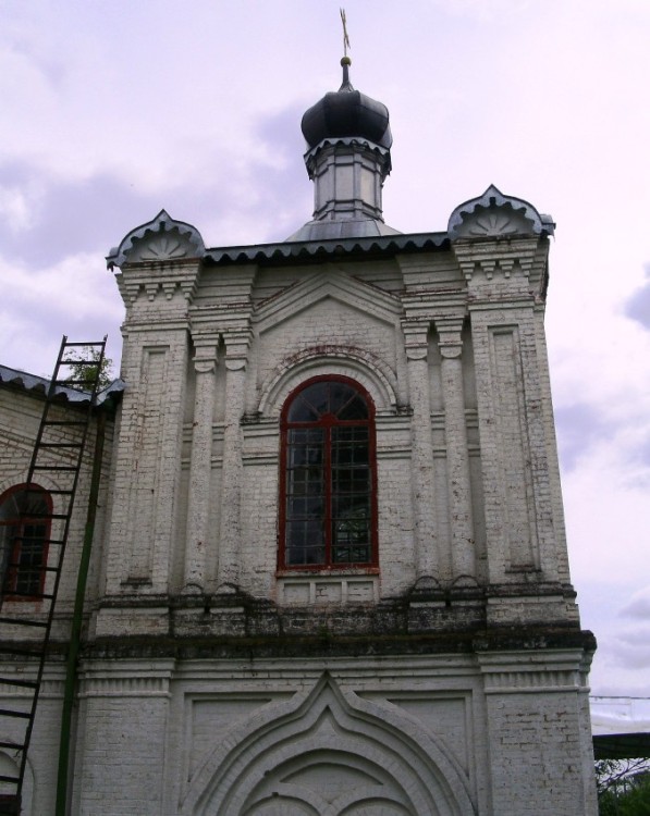 Лальск. Церковь Благовещения Пресвятой Богородицы. архитектурные детали, верхний ярус притвора, вид с севера