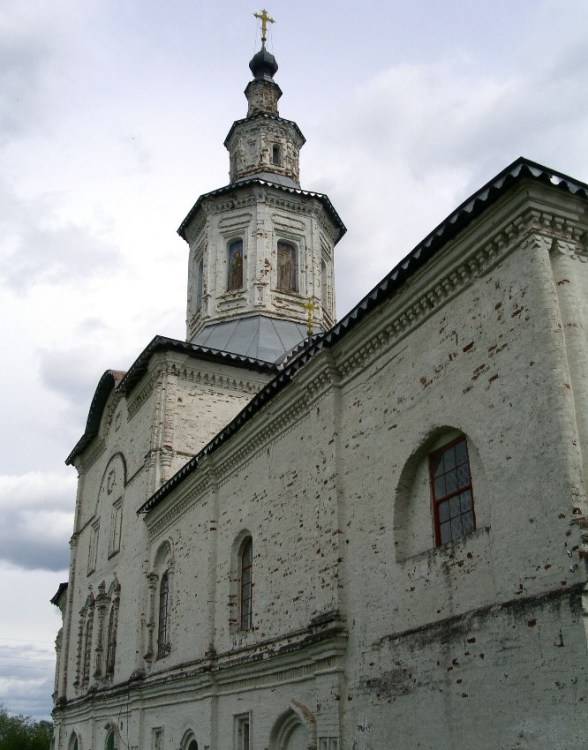 Лальск. Церковь Благовещения Пресвятой Богородицы. архитектурные детали, вид с северо-запада