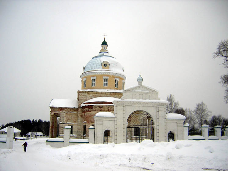 Церковь Николая Чудотворца, Великорецкое (Юрьянский район, Кировская область). фасады, Николаевская церковь (1839, арх. С.Е.Дудин)
