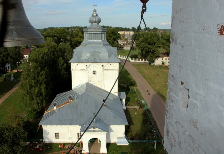 Великорецкое. Церковь Спаса Преображения. фасады, Вид с колокольни