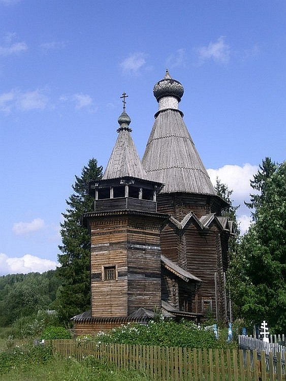 Согиницы. Церковь Николая Чудотворца. фасады, вид с юго-запада