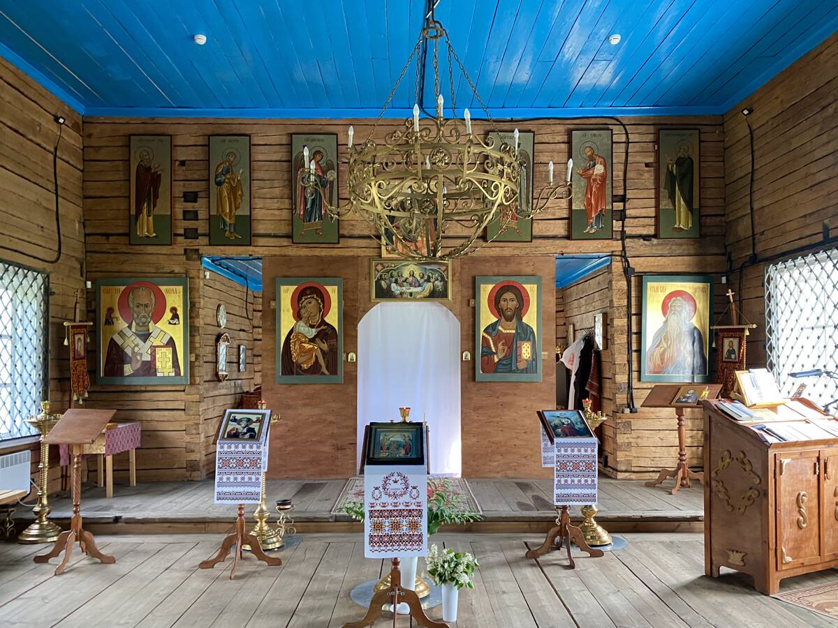 Церковь Илии Пророка, Согиницы (Подпорожский район, Ленинградская область). интерьер и убранство, Иконостас