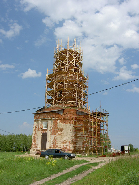 Церковь Митрофана Воронежского, Кашары (Задонский район, Липецкая область). документальные фотографии, Построена в 1833 г.		      