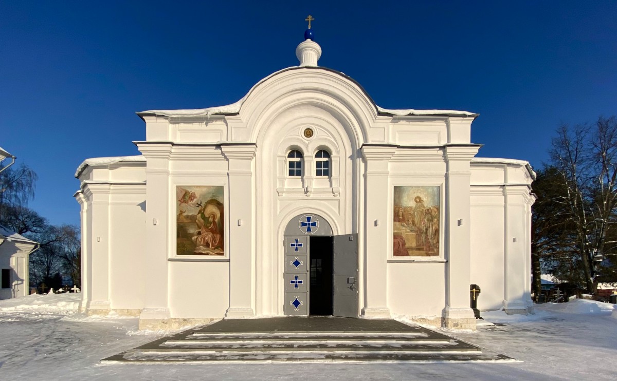 Завидово. Церковь Успения Пресвятой Богородицы. фасады, Вид с запада
