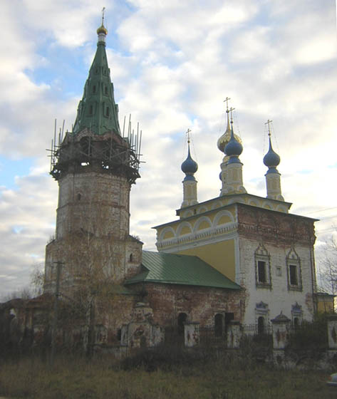 Церковь Рождества Пресвятой Богородицы, Горицы (Шуйский район, Ивановская область). фасады, Церковь Рождества Богородицы