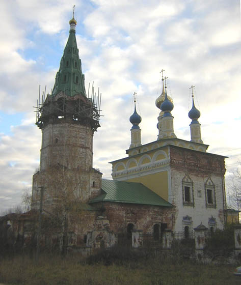 Горицы. Церковь Рождества Пресвятой Богородицы. фасады, Церковь Рождества Богородицы