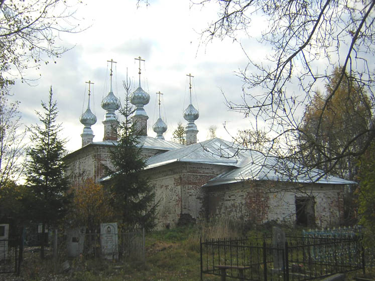 Церковь Вознесения Господня, Горицы (Шуйский район, Ивановская область). общий вид в ландшафте, Вознесенская церковь