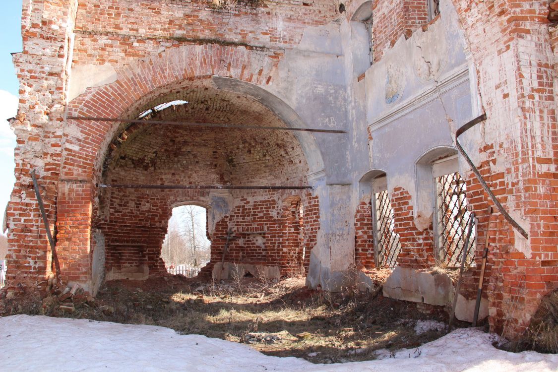 Церковь Космы и Дамиана, Покров-Рогули (Пошехонский район, Ярославская область). интерьер и убранство