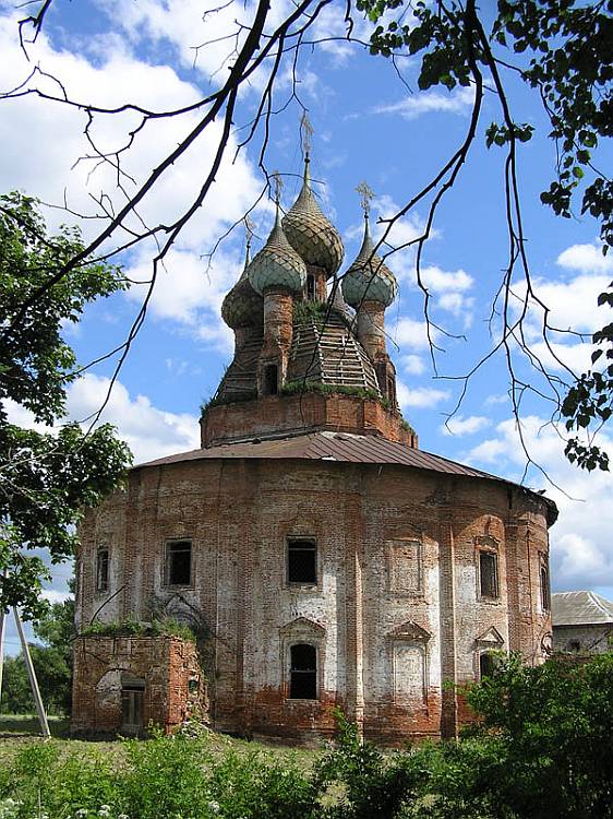 Курба. Церковь Казанской иконы Божией Матери. фасады, 		      