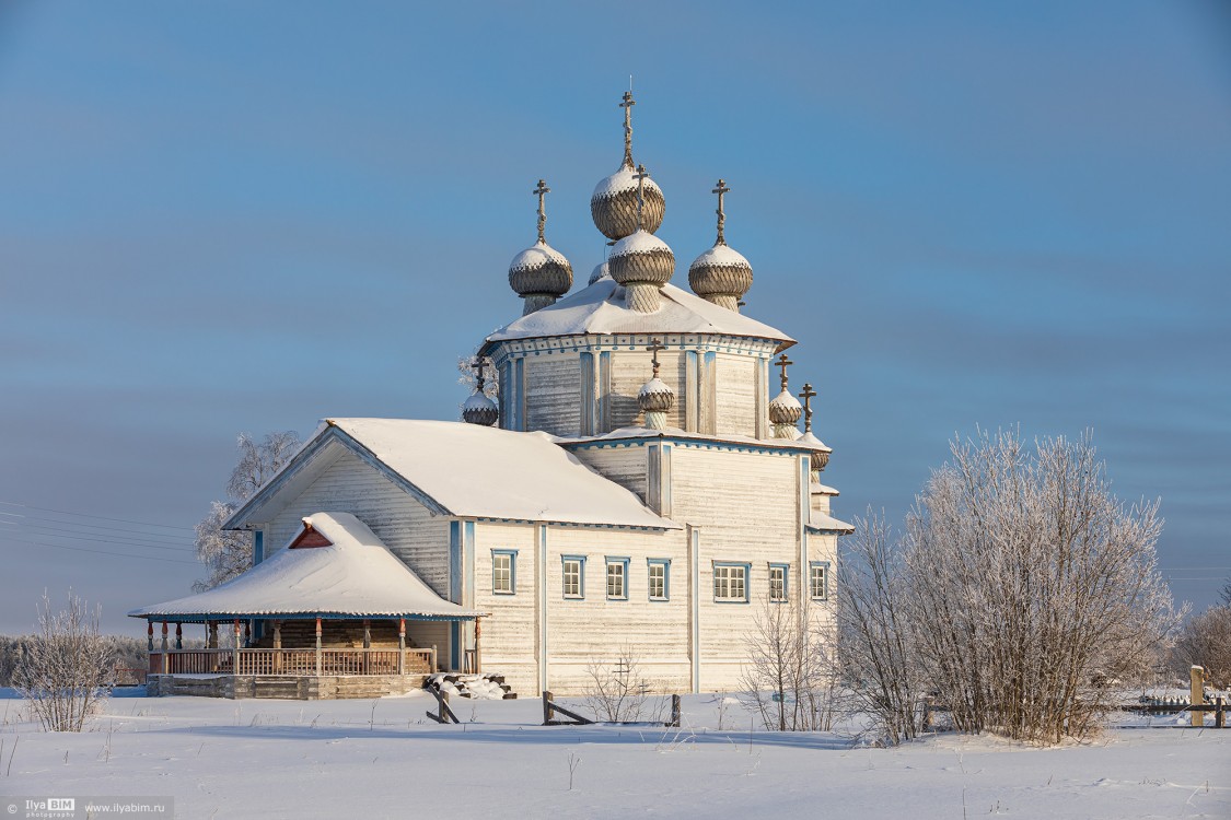 Лядинский погост. Церковь Богоявления Господня, Столетовская (Лядины) (Каргопольский район, Архангельская область). фасады