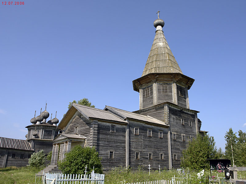 Столетовская (Лядины). Лядинский погост. Церковь Покрова Пресвятой Богородицы (Покрово-Власьевская). фасады