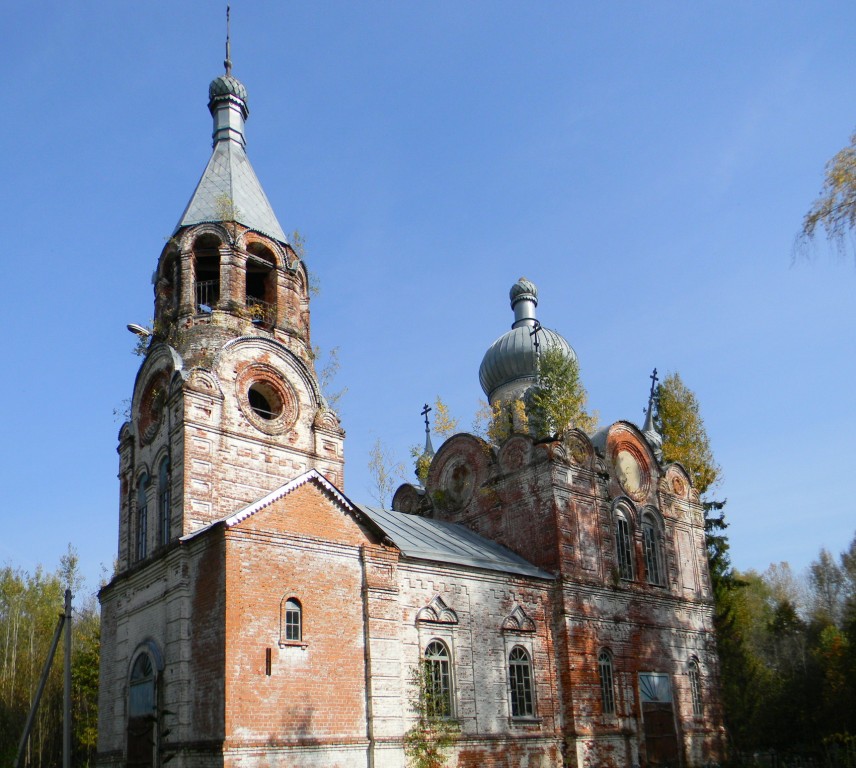 Новопокровское, урочище. Церковь Вознесения Господня. фасады