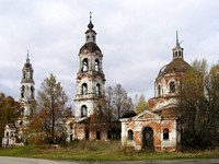 Храмовый комплекс. Церкви Успения Пресвятой Богородицы и Спаса Преображения - Порздни - Лухский район - Ивановская область