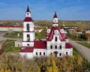 Церковь Флора и Лавра, Южный фасад<br>, Белоярское, Щучанский район, Курганская область