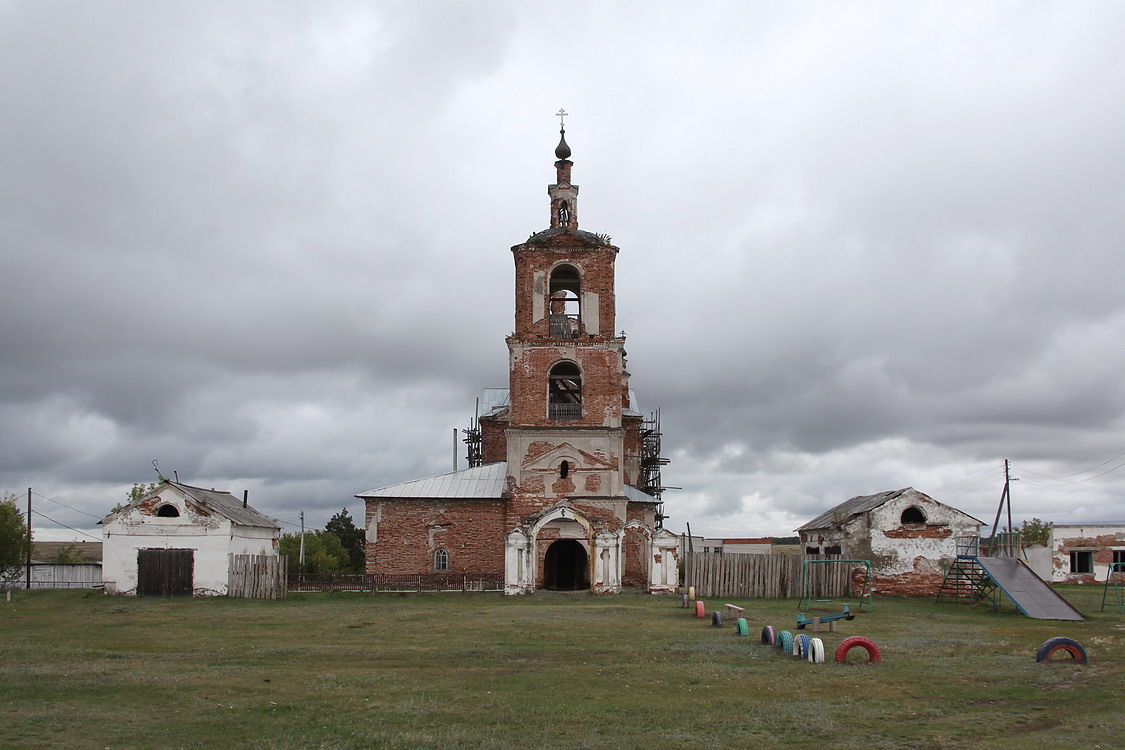 Таловка. Церковь Николая Чудотворца. фасады, Вид с запада